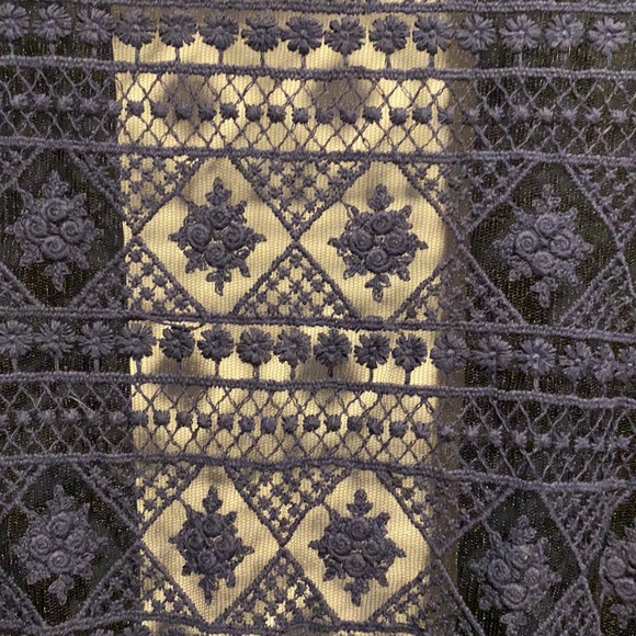 Navy, Lacey over layer - Picture 5 of 6